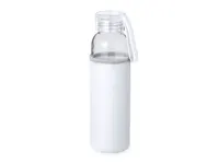 Botella de cristal Venen 500 ml con funda soft shell de cristal, vista lateral