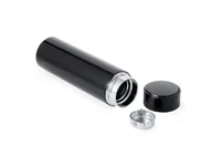 Termo de acero Sutung 450 ml con termómetro e infusor de acero inox, vista lateral
