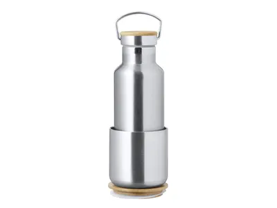 Set botella térmica Debris 500 ml y vaso de acero personalizable
