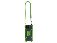 Lanyard de silicona Kesey con soporte para móvil de silicona, vista lateral