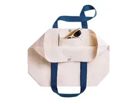 Bolsa de algodón Dretan 280 g con botón y bolsillos de algodón 280 g/ m2, detalle 2