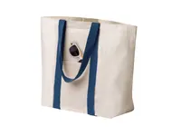 Bolsa de algodón Dretan 280 g con botón y bolsillos de algodón 280 g/ m2, detalle 5