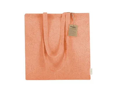 Bolsa de algodón reciclado Bestla 140 g con fuelle personalizable