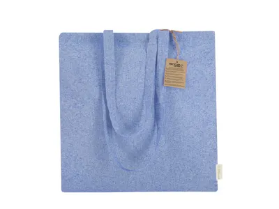 Bolsa de algodón reciclado Bestla 140 g con fuelle personalizable