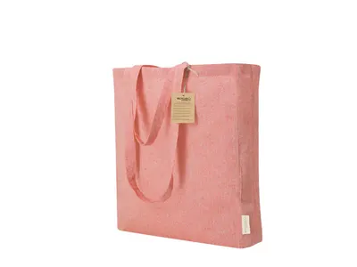 Bolsa de algodón reciclado Bestla 140 g con fuelle personalizable