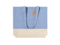 Bolsa de algodón reciclado Kauna 120 g con fuelle de algodón reciclado 120 g/ m2, detalle 3