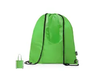 Bolsa mochila de cuerdas RPET Falyan 210T asas 70 cm de poliéster RPET, vista frontal