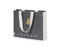 Bolsa de algodón reciclado Talara 140 g con yute de algodón reciclado 140 g/ m2/ yute, vista lateral
