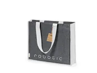 Bolsa de algodón reciclado Talara 140 g con yute de algodón reciclado 140 g/ m2/ yute, vista frontal