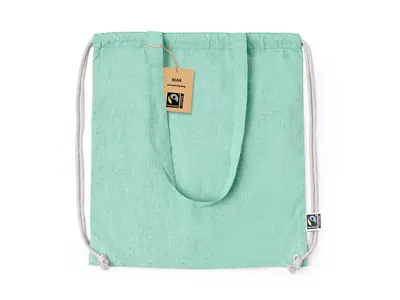 Mochila de cuerdas algodón Fairtrade Riak 140 g personalizable