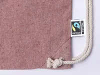 Mochila de cuerdas algodón Fairtrade Riak 140 g de algodón fairtrade 140 g/ m2, vista lateral