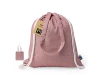 Mochila de cuerdas algodón Fairtrade Riak 140 g de algodón fairtrade 140 g/ m2, vista frontal