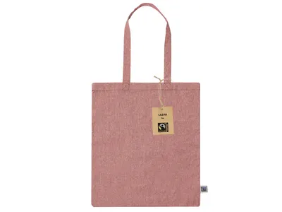 Bolsa de algodón Lazar Fairtrade 120 g asas 70 cm personalizable