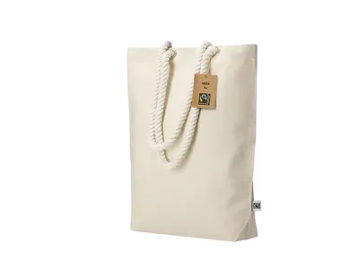 Bolsa de algodón Hexa Fairtrade 280 g con fuelle personalizable