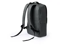 Mochila de RPET Ingria 600D 3 bolsillos frontales de poliéster 600D RPET, vista lateral