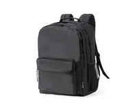 Mochila de RPET Bogart 600D 4 bolsillos portátil 15 pulgadas de poliéster 600D RPET, vista lateral