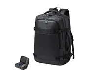 Mochila de viaje cabina polipiel Tanen 17 pulgadas de PU, vista frontal