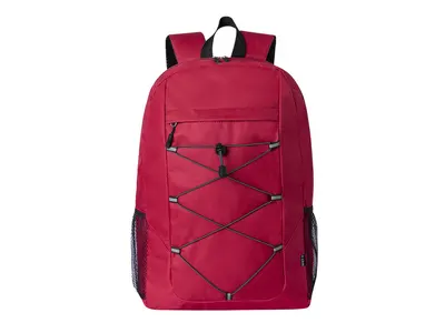 Mochila de RPET Manet 600D cuerda elástica frontal personalizable