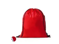 Mochila de cuerdas RPET Hildan 210T bolsillo lateral de poliéster 210T RPET, vista frontal