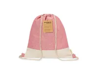 Mochila de cuerdas algodón reciclado Vexira 120 g 6 kg de algodón reciclado 120 g/ m2, vista lateral