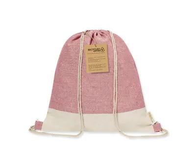 Mochila de cuerdas algodón reciclado Vexira 120 g 6 kg personalizable