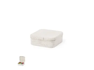 Portaclips de caña de trigo con 50 clips personalizable