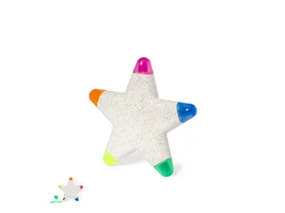 Marcador fluorescente 5 colores de caña de trigo personalizable
