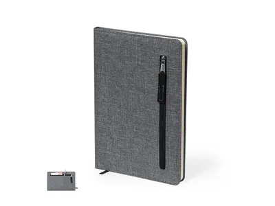 Bloc de RPET Cesful 300D con bolsillo de cremallera personalizable