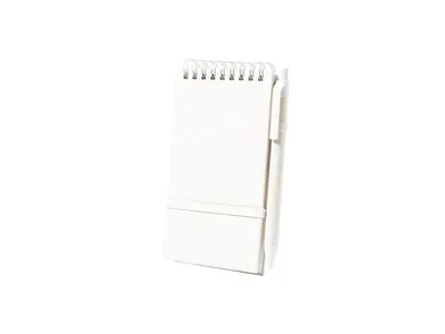 Libreta de cartón Heiwor de leche con bolígrafo a juego personalizable