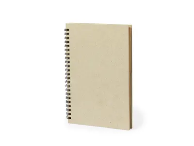 Libreta A5 anillas de papel de hierba personalizable