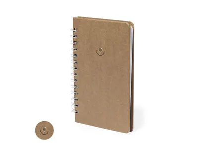 Libreta anillas de cartón Astrida con semillas silvestres personalizable