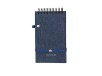 Libreta de anillas RPET y bambú Alyxa con soporte móvil de poliéster 300D RPET/ bambú, detalle 3