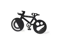 Multiherramienta Balint con forma de bicicleta de acero inox, detalle 1