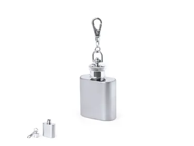Llavero petaca de acero inoxidable Deneb 30 ml personalizable