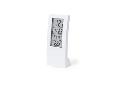 Estación meteorológica con sensor, hora y alarma personalizable