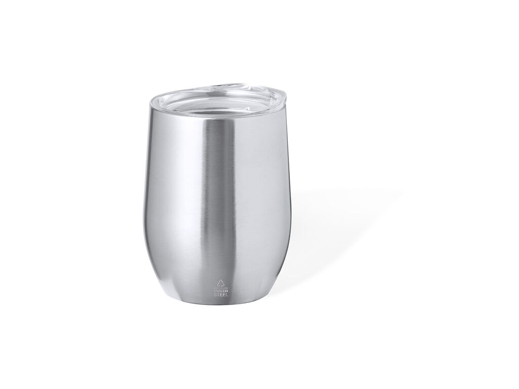 Vaso térmico Yarton en color plateado