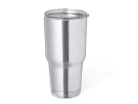 Vaso térmico de acero reciclado Atinger 800 ml de acero inox reciclado, vista frontal