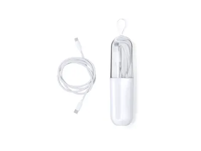 Cable USB Skot tipo C 65 W de 1 m en estuche personalizable