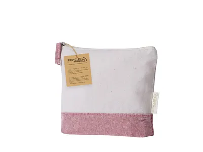 Neceser de algodón reciclado Velerox 180 g con base de color personalizable