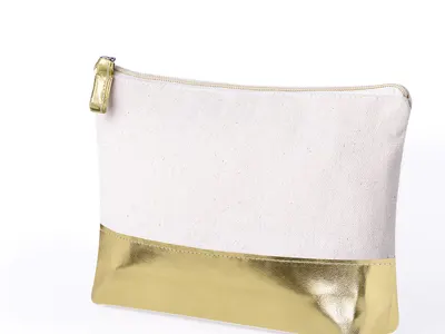 Neceser de algodón reciclado Radynel 220 g con base polipiel personalizable