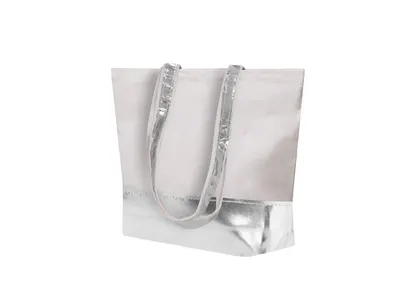 Bolsa algodón reciclado 220 g con polipiel personalizable