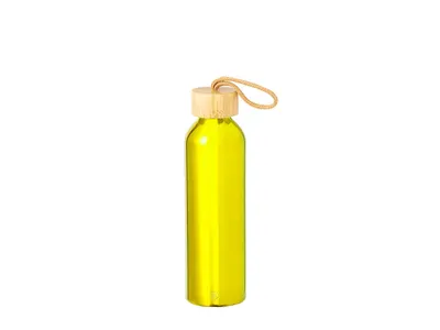 Bidón de aluminio reciclado Irvinson 600 ml tapón bambú personalizable