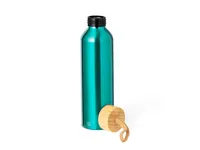 Bidón de aluminio reciclado Irvinson 600 ml tapón bambú de aluminio reciclado/ bambú, detalle 1