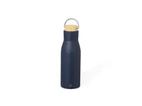 Botella térmica de acero reciclado Prismix 500 ml bambú de acero inox reciclado, vista frontal
