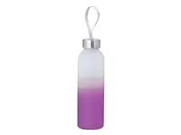 Bidón de cristal y acero Nortalik 500 ml diseño degradado de cristal/ acero inox, vista lateral