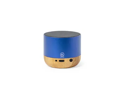 Altavoz Bluetooth aluminio reciclado y bambú personalizable