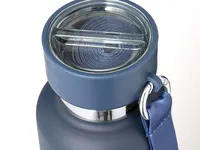 Botella térmica de acero Flautrok 500 ml con vaso y lanyard de acero inox, detalle 2