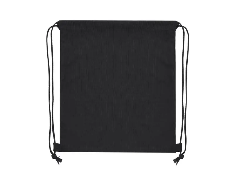 Mochila de cuerdas de pana Azurax en negro de poliéster, vista frontal