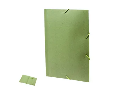 Carpeta de caña de trigo Quixar con banda elástica personalizable