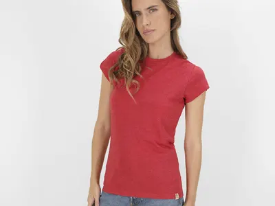 Camiseta de algodón reciclado RPET Bandul 150 g mujer personalizable